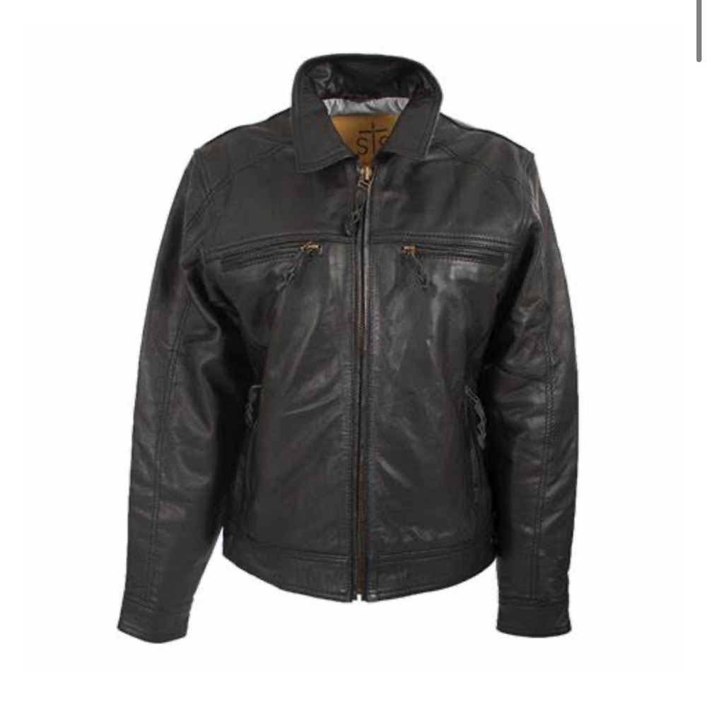 STS Ranchwear Turnback Leather Jacket - Youth